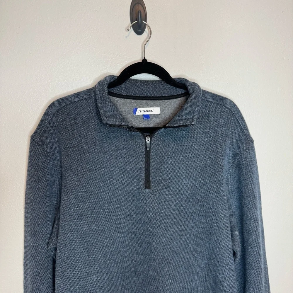Artefact Men’s Long Sleeve Quarter Zip Navy Blue